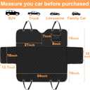 Mancro Dog Car Seat Cover for Back Seat, 2026 Upgraded 600D Heavy Duty Waterproof & Scratch-Resistant Dog Hammock for Car, Back Seat Pet Cover for Dogs with Sedan, Trucks and SUVs, Standard, Black