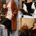 HONENNA Women's Control Top High Elastic Soft Opaque Pantyhose Tights (Ivory)