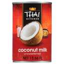 Thai Kitchen Gluten Free Unsweetened Coconut Milk, 13.66 fl oz (EXP 09/28/27)