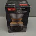 Bodum 34oz Pour Over Coffee Maker, High-Heat Borosilicate Glass with Reusable Stainless Steel Filter and Cork Grip - Made in Portugal