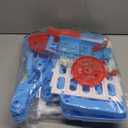 deAO Kids Shopping Cart Trolley for Groceries Toddlers 65 Food Fruit Vegetables Pretend Play Food Role Play Educational Toy Play Kitchen Toys Store Playset (Blue)