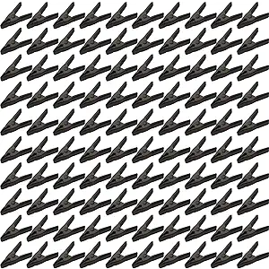 100 pcs. 2" Inch Spring Metal Clamps wholesale Bulk - All Black