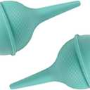 Comfort Axis Baby Nasal Aspirator and Ear Wax Bulb Syringe, Green, 3 Oz, Pack of 2