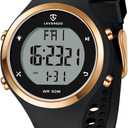 BEN NEVIS NN Watches for Women, Digital Watch Womens Outdoor Sport with Alarm/Calendar/Stopwatch/Chronograph/Back Light, Gifts for Women (02-AllBlack)