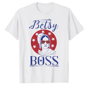 Independence Day apparel Betsy Boss Ross 4th of July apparel T-Shirt Size 2XL Independence Day apparel Betsy Boss Ross 4th of July apparel T-Shirt Size 2XL