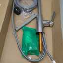 Moen Riley Chrome One-Handle Pulldown Kitchen Faucet Featuring Power Boost for a Faster Clean and Reflex Docking System for the Spray Head, Modern Kitchen Sink Faucet, 7402C