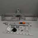 Orimade Aluminum Hanging Shower Caddy Over Head, Adjustable Anti-Slip Bathroom Shelves with Hooks, Rustproof Shower Organizer Storage Rack, Silver 3 Tier