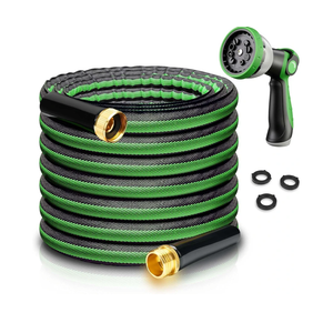 HERZO Garden Hose 50 FT, Lightweight, Ultra Flexible, Durable, Kink-Free Garden Hose, RV, Marine and Camper Hose