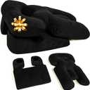 Zomaple Face Down Chair After Eye Surgery  Memory Foam, Washable Cover, & Ventilated Design  Facedown Pillow for Sleeping, BBL Equipment, Retinal & Vitrectomy Recovery (Black)