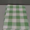 misaya Rectangle Waterproof Vinyl Table Cloth, Buffalo Flannel Backed Tablecloth, Wipeable Plastic Table Cover for Dinner, Kitchen, Outdoor (52" x 70", Sage Green and White)