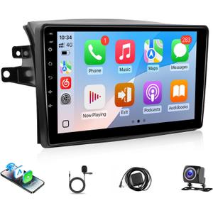 Car Radio Stereo for Toyota Sienna 2004 2005 2006 2007 2008 2009 2010 with Carplay Android Auto - 9" IPS Touchscreen Head Unit with GPS Navigation Bluetooth WiFi FM SWC MIC AHD Backup Camera