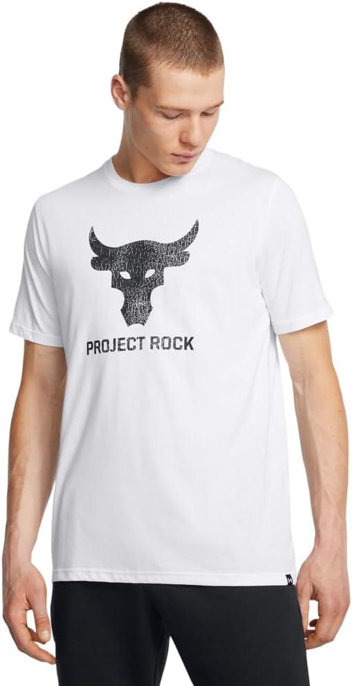 Under Armour Men's Project Rock Payoff Graphic Short Sleeve T Shirt (White, S)