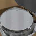 SNTD Fruit and Vegetable Basket Bowls for Kitchen with Metal Top Lid, 5 Tier Rotating Storage Rack Cart for Potato Onion Banana, Wire Basket Organizer on Wheels, Large (White)