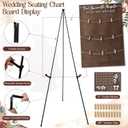 OurWarm Seating Chart for Wedding Reception Display, 23.6x15.7 Inch Rustic Wooden Wedding Seating Chart Board, Find Your Seat Wedding Signs for Reception Decor, Fits Display 4x6 Inch Cards