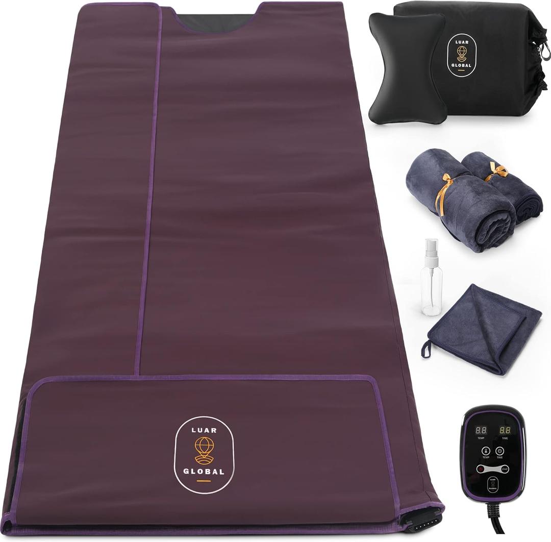 Infrared Sauna Blanket, Low EMF Detoxing Blanket, 95-167 of Temperature Setting, Fast Sweating, Digital Control, Relaxation, Better Sleep, Slimming Blanket