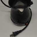 Coffee Maker, ABS Stainless Steel Electric Arabic, Greek & Turkish Coffee Pot, 600ml Even Heating Tea Maker Kettle with Removable & Anti Scald Handle for Greek Arabic Tea, Milk, Butter