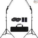 Battery Powered Photography Light Outdoor Portable Handheld Wand
LED Video Light Stick Dimmable 2800K-5500K Photo Studio Light Kit with NP-F970 Li-ion Battery and Stand for Portrait, YouTube