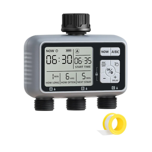 3 Zone Sprinkler Timer, Outdoor Water Timer, Programmable Hose Faucet Controller, Automatic Garden Watering System for Garden, Lawn, Yard