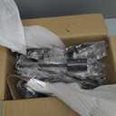 Plug in Sputnik Chandelier 10-Lights Pendant Light with 16.4 ft Cord On/Off Switch Mid Century Modern Industrial Hanging Chandelier for Dining Living Room Kitchen Island, 3-Way Install, 22"