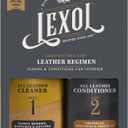 Leather Conditioner and Cleaner Kit by Lexol, Use on Furniture, Car Interiors, Shoes, Handbags, Includes 2 Application Sponges, Two-Step System, 8 oz Each