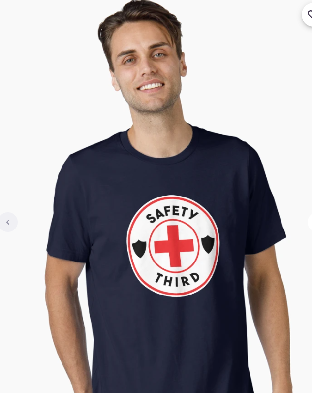 Safety Third T-Shirt , 4XL  Dark Blue