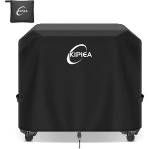 Kipiea Heavy Duty Grill Cover for Traeger Flatrock 3 Zone, 600D Oxford Fabric Wood Pellet Smoker Covers Waterproof & Windproof, Pellet BBQ Grill Cover for Outside Anti-UV, No Tear, No Fading