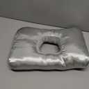 Ear Piercing Pillow for Side Sleepers with Ear-Shaped Hole for Ear Pain, Reversible Satin & Cotton Washable and Adjustable Ergonomic Ear Guard Protector for Side Sleeping