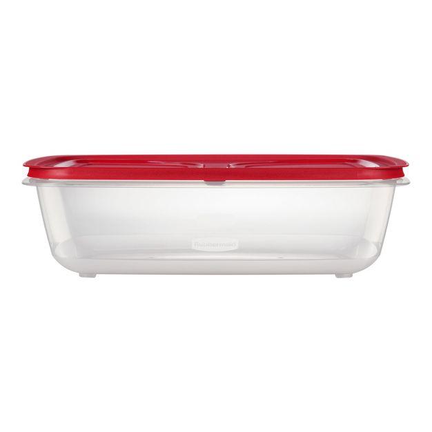 Rubbermaid Easy Store Rectangle Food Storage Container Red