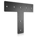 14" x 8.5" T Shape Steel Flat Bracket (1 pc) with Powder Coating as Mending Plate, Joining Brackets, Connecting Brackets, T Strap. Metal Plate with Holes, T Flat, T Plate for Truss Framing