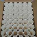 Pack of 48 Cardboard Craft Toilet Paper Tube Rolls, 9.9 cm Length (White)
