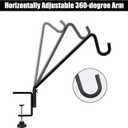 FEED GARDEN 2 Pack 14 Inch Deck Hook, Deck Bird Feeder Hanger, Applicable Deck Thickness 1 Inch-3 Inch