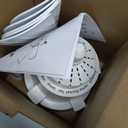 25" Socket Fan Light with RemoteE26/E27-66W 3 Colors 3000-6500K Socket Breeze Ceiling Fan,6 Speed Wind Light Bulb Fan for Bedroom, Living Room, Kitchen, Garage(White)