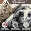 COSY HOMEER Dog Door Mat 32"x48" Dirt Trapper Entryway Rugs Absorbent Funny Welcome Mat Washable Non Slip Entry Rugs,Taupe