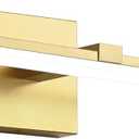 ZUZITO 24in Bathroom Light Fixtures Gold Dimmable Modern LED Vanity Lighting Wall Mount Lamps