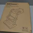 HBTower Potty Training Seat with Step Stool Ladder & Safety Handles,Grey