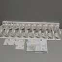 Hat Organizer for Baseball Caps Hold Up to 40 Hats, 2 Pack Hat Rack for Wall, Strong Adhesive Hat Storage Display Holder(White-2 Pack)