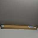 100% Privacy L-Shaped Blades Mini Blinds for Indoor Windows 1" Vinyl Cordless Window Blinds for Home, 39" W  48" H - White