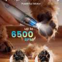 oneisall Dog Paw Trimmer, 2-Speed Up to 6500 RPM, 35dB Low-Noise Safe Pet Paw Trimmers with Curved Blade and LED Light, Cordless Pet Grooming Paw Clipper for Dogs, Cats, Paws, Ears, Face, Rump