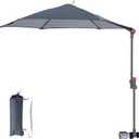 FUNDANGO Camping Chair Umbrella Adjustable with Clamp UPF 50+ (Grey)