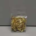 40 Pack Metal Curtain Rings with Clips, Drapery Clips with Rings, Curtain Hangers Clips, Drapes Rings 1.26 inch Interior Diameter, Golden