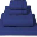 Mellanni Queen Sheets Set - 4 PC Iconic Collection Bedding - Hotel Luxury, Extra Soft, Cooling Bed Sheets - Wrinkle, Fade, Stain Resistant (Queen, Royal Blue)