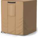 Mrrihand Central Air Conditioner Cover for Outside Units Waterproof Heavy Duty AC Unit for Outdoor Large AC Cover for Winter (24"X24"X22")-Brown