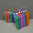 24 Pcs Glow Sticks Toys for Kids, LED Light Up Pop Tubes/Bracelet Party Favors for Kids,Glow in The Dark Party Supplies, Birthday Gifts Xmas Stocking Goodie Bags Stuffers Boys Girls