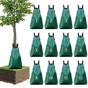 12 Pack 20 Gallon Tree Watering Bags, Reusable, Heavy Duty, Slow Release Water Bags for Trees, Premium PVC Tree Drip Irrigation Bags