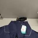 PHIBEE Boys' Waterproof Breathable Polyester Snowboard Ski Pants (6, Navy)