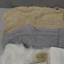 5 Packs Brown Christmas Knitted Hanging Stockings,Xmas Large Farmhouse Rustic Neutral Cable Knit Personal Stockings Decorations for Christmas Tree Fireplace Family Holiday Party Decor (18 inch&15 inch)