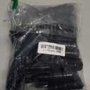 50 PCS Greenhouse Clips 3/4 inch Plastic Greenhouse Clamps 20mm Black ABS Snap Clamp Tube Clip Garden Buildings Tube Clip for Greenhouse Film Sunshade Nets Frame Shelters- Outer 0.95 inner 0.78