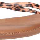 Amazon Essentials Women's Thong Sandal (14, Light Brown Leopard)