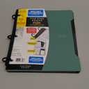 Five Star Flex Refillable Notebook + Study App, College Ruled Paper and 1 Inch TechLock Ring Binder with Pockets, Tabs and Dividers, 200 Sheet Capacity, Seaglass Green (293280AQ8)