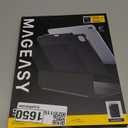 MAGEASY CoverBuddy iPad Case that Fits Magic Keyboard for iPad Pro 13" (M5 2025 / M4 2024, 8th 7th Gen) Magic Keyboard Compatible iPad Case with Heat Dissipation & Pencil Holder (Leather Black 5.05)